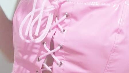 Latex barbie wants to get big fake boobs