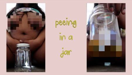 Peeing In A Jar