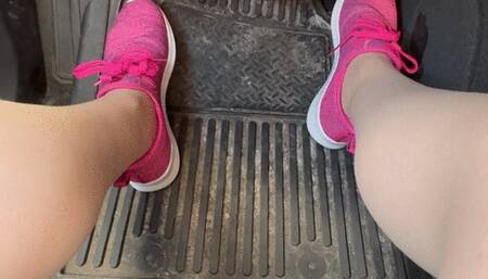 Trixie Love Pedal Pumping in Hot Pink Sneakers