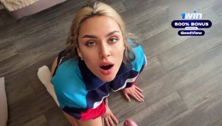 Hot Russian beauty makes the world's best cock rider