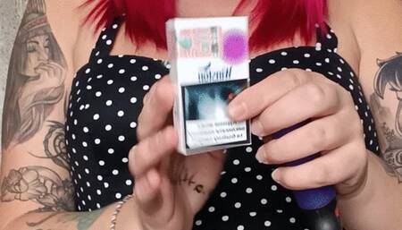 smoking cigarette and pop foil balloons