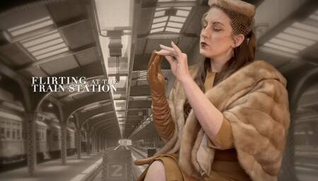 FLIRTING at the TRAIN STATION