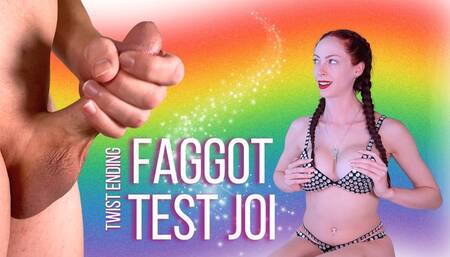 Faggot Test JOI [Twist Ending!]