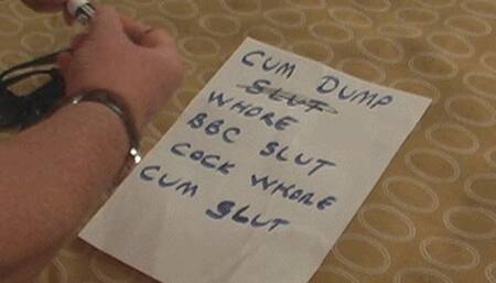 Cuckold Hubby Made To Watch His Wife Humiliated With Bodywriting Then Gang Fucked! (mp4)