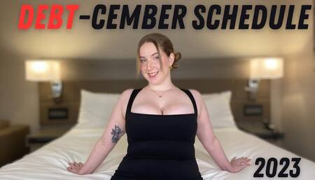DEBT-cember schedule 2023