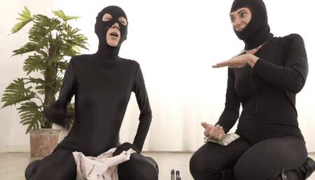 Two sentries sneezing