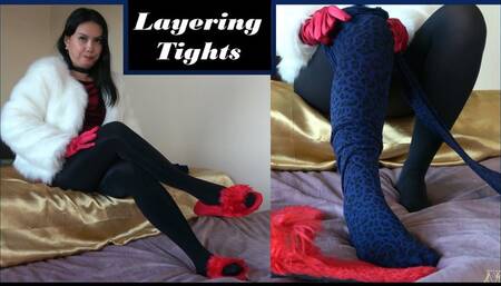 Layers my Tights and Fluffy Slipper Show - 4K