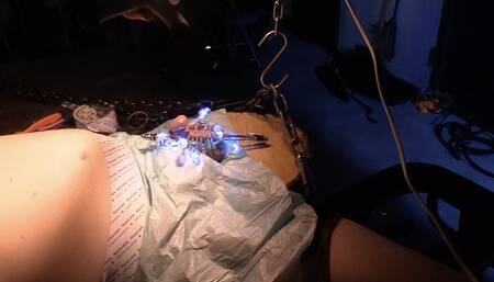 operation to create a pussy with many piercings kinky licht up cock well stretched