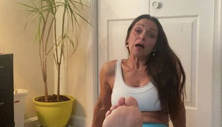 My foot slave is late JOI