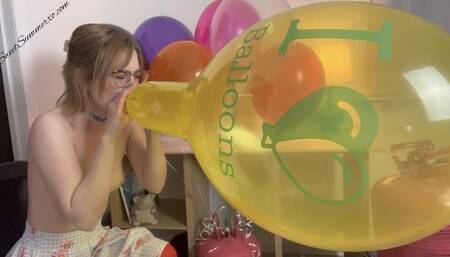 Blow to Pop 7 Helium Filled Balloon Ace Belbals