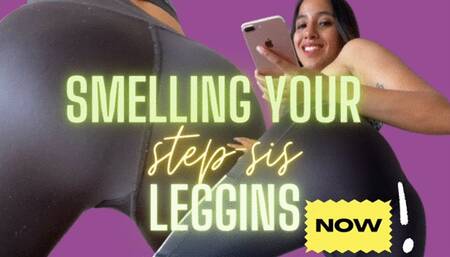 SMELLING YOUR STEP-SIS LEGGINGS Leggings Fetish Step-sister fantasy