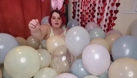 BBW pastel balloon popping