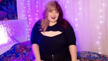 Mean goth makes you eat your own cum