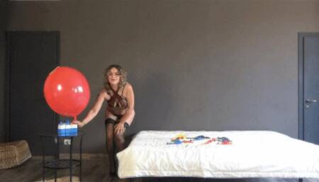 inflating smoking sitting squeezing