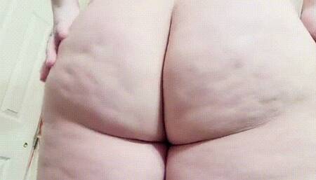 Fat Ass in Cheetah Capri Pants