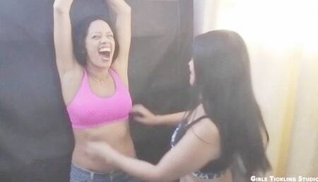 Mean Upper Body Tickling Of Mature Latin Lady