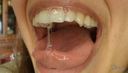 Saliva and mouth fetish