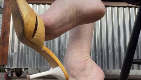 % minute Video od me Dangling, and Dipping in my Vintage BeBe Mules