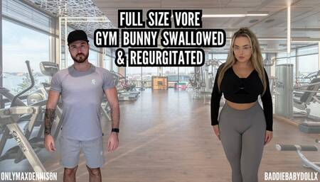 FULL SIZE VORE GYM BUNNY SWALLOWED & REGURGITATED