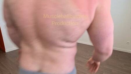 Naked interracial ballbusting with nathan