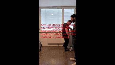 Kicks N knees in red tight undies