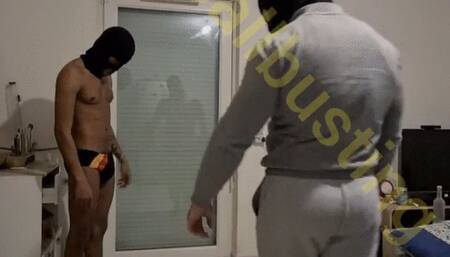 mutual ballbusting at nathans house