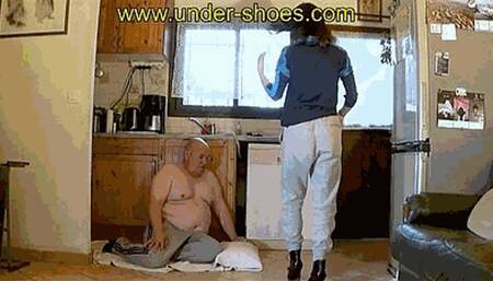 Our cruel 18 YO goddess Miss Angie no pity trample ( HARD VIDEO)