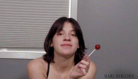 Lollipop Lickers Licking and Sucking Tease - Mari Merlowe MP4 720p HD