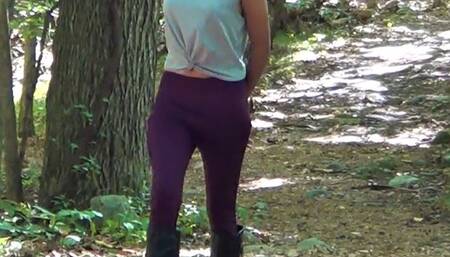 Odette - Back Handcuffed Walk in Woods (Mpeg)
