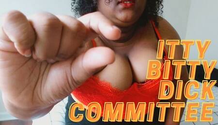 Itty Bitty Dick Committee | featuring: Femdom Findom SPH POV Ebony BBW Humiliation Laughing (1080P MP4)