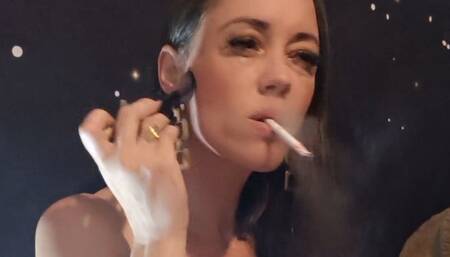 Smoking Makeup Getting Ready