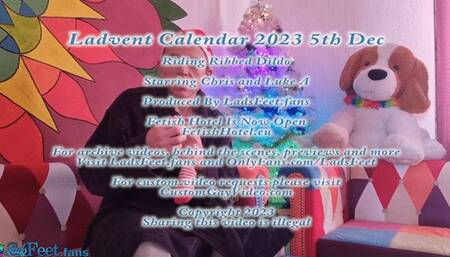 Ladvent Calendar 23 - 5th Dec Riding Ribbed Dildo
