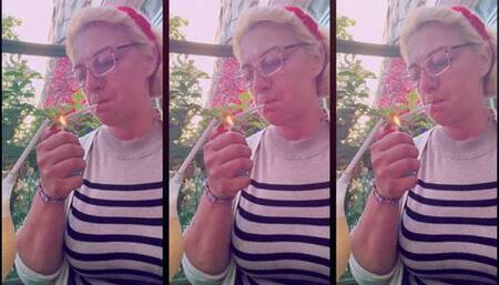 Paris Vacation Collection -Couple of cigarettes at a cafe