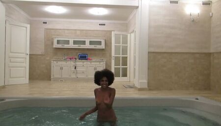 Huge Squirt on the Jacuzzi