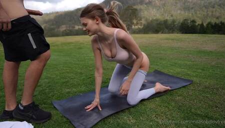 MilaKittenX Yoga Fuck Outdoor Sex PPV Video Leaked