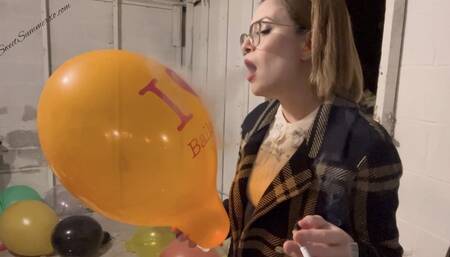 Mean Girlfriend Finds your Balloons in the Basement and Cigarette Pops them All