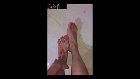 A Cute Indian Girl Showing Her Foot - Foot Fetish