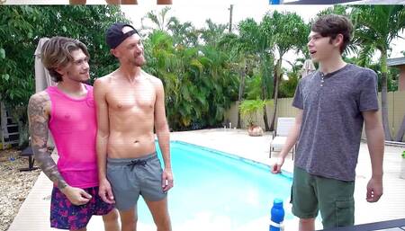 Twink Stepson. Gets Fucked Hard by Naughty Step-father & Big Dick Step Uncle - Family Dick