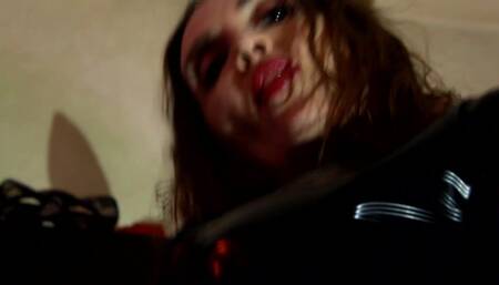 BDSM Femdom Mistress Eva Latex Facesitting Dominatrix Slave Mask Rubber Big Ass MILF