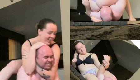 Sassy savage vs Mike competitive handicap wrestling match p1