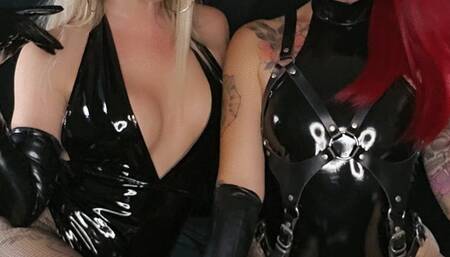 Kinkerbell23 and Kiki go LIVE for a hot femdom show, using our loser as an ashtray - kinkerbell23