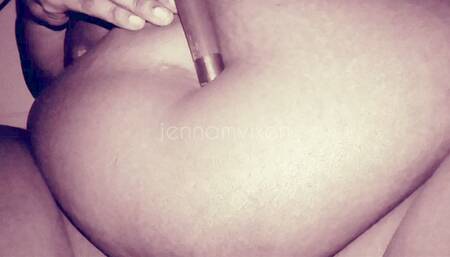 Guess What I Use to Fuck My Belly Hole