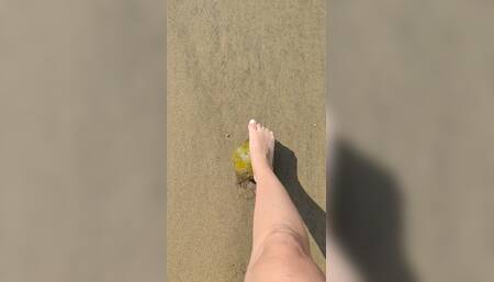 Foot Files: Self-Massage with Coconut on The Beach