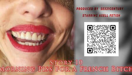 A French Bitch Serves a Dick, Swallows His Urine - Licking Ass and Sucking Dick