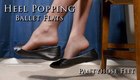 Shoeplay Heel Popping Ballet Flats Shoes Pantyhose Feet - Kylie Jacobsx - MP4 1080p HD