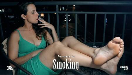 Relaxing on the balcony. Cigarettes and ignoring your presence (WMV VIDEO)
