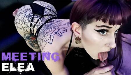 Tattooed girl Elea Samsa giving head like a pro