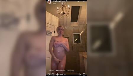 Lindsey Pelas Naked Shower Whipped Cream Video Leaked