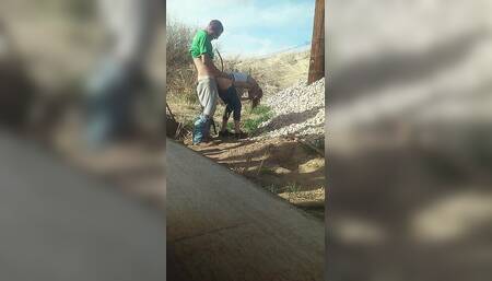 Fuck Me Under This Bridge Real Amateur Couple Hiking Fantasy