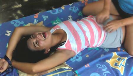 Emily mercilessly tied and tickled